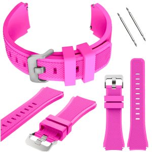 Pasek Classic Silicone do smartwatch'a Huawei Watch GT 2 3 4 46mm pro 48mm se gt2 gt4 sport (Różowy)