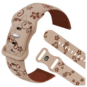Pasek Bloom do smartwatch'a Samsung Galaxy Watch 4 5 6 7 FE Classic Pro 40 42 44 mm (Brązowy)