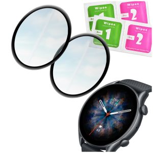 Zestaw: 2x Szkło hybrydowe ochronne 5D do Amazfit GTR 3 Pro do smartwatcha