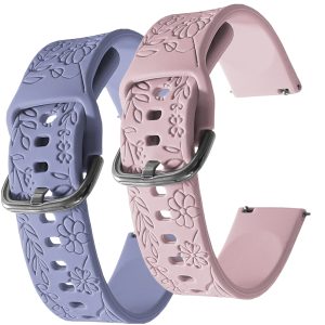 Zestaw: 2x pasek Blossom do smartwatch'a Amazfit GTS 2 3 4 2e 42mm 2e mini Neo Zepp E