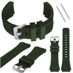 Pasek Classic Silicone do smartwatch'a Huawei Watch GT 2 3 4 46mm pro 48mm se gt2 gt4 sport (Khaki)