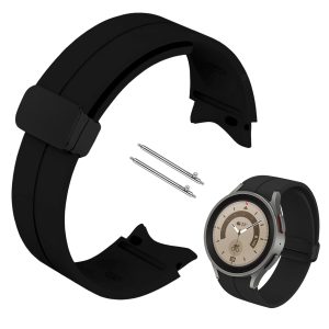 Pasek Classic Silicone do smartwatch'a Samsung Galaxy Watch 4 / 5 / 6 / 7  (Czarny)