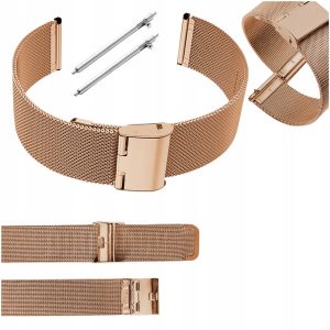 Pasek Classic Silicone do smartwatch'a Garmin Venu 2S (Różowo-złoty)