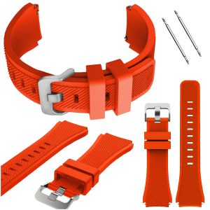 Pasek Classic Silicone do smartwatch'a Huawei Watch GT 2 3 4 46mm pro 48mm se gt2 gt4 sport (Pomarańczowy)
