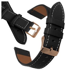 Pasek Elegant Leather do smartwatch'a Devill Bianka 42mm (Czarny)