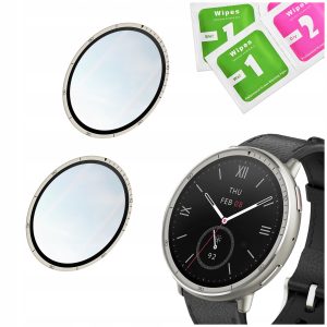 Zestaw: 2x szkło hybrydowe 5D do Amazfit Active 2 / 2 Black Sport / NFC