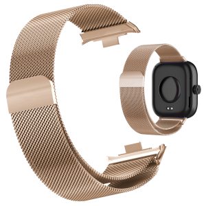 Pasek Magnetic do smartwatch'a / smartband'a Xiaomi Mi Band 8 Pro / Redmi Watch 4 (Różowo-złoty)