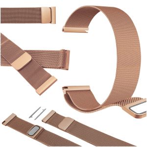 Pasek Magnetic do smartwatch'a Amazfit BIP s lite u pro GTS active 2 3 4 xiaomi mibro air (Różowo-złoty)