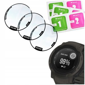 Zestaw: 3x Szkło hybrydowe ochronne 5D do Garmin Instinct 2 Solar