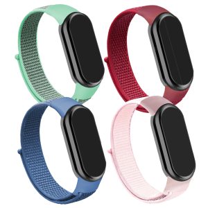 Zestaw: 4x pasek Nylon do smartband'a Xiaomi Mi Band 8 / 9 / 10