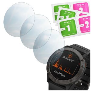 Zestaw: 3x szkło hartowane 9h do Garmin Fenix 6X Pro Solar do smartwatcha