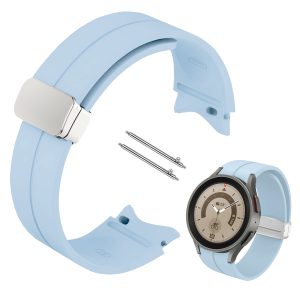 Pasek Classic Silicone do smartwatch'a Samsung Galaxy Watch 4 / 5 / 6 / 7  (Jasno-niebieski)