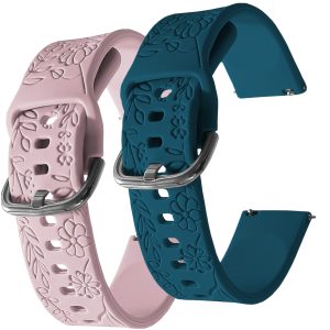 Zestaw: 2x pasek Blossom do smartwatch'a Amazfit GTS 2 3 4 2e 42mm 2e mini Neo Zepp E