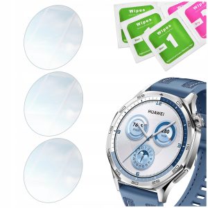 Zestaw: 3x szkło hartowane 9H do Huawei Watch GT 5 46mm do zegarka