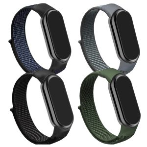 Zestaw: 4x pasek Nylon do smartband'a Xiaomi Mi Band 8 / 9 / 10