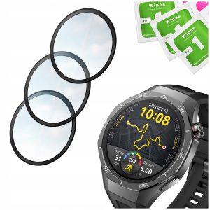 Zestaw: 3x szkło hybrydowe 5D do Huawei Watch GT 5 Pro 46mm do zegarka