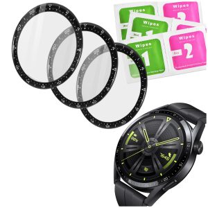 Zestaw: 3x Szkło hybrydowe ochronne 5D do Huawei Watch GT 3 46 mm