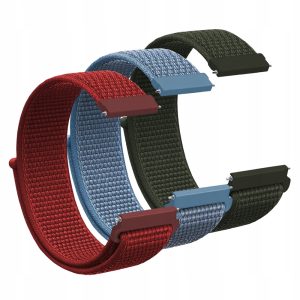 Zestaw: 3x pasek Nylon do smartwatch'a Garmin Vivoactive 5 / 5 GPS
