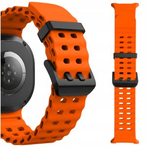 Pasek Dot do smartwatch'a Samsung Galaxy Watch 8 40mm / 44mm / Classic 46mm (Pomarańczowy)