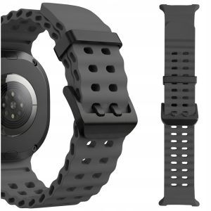 Pasek Dot do smartwatch'a Samsung Galaxy Watch 8 40mm / 44mm / Classic 46mm (Ciemnoszary)