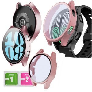 Etui ochronne 2 w 1 do smartwatch'a Samsung Galaxy Watch 4 / 5 44mm (Jasnoróżowy)