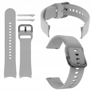 PPasek Classic Silicone do smartwatch'a Samsung Galaxy Watch FE (Jasnoszary)