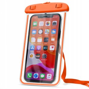 Wodoodporne Etui na telefon pokrowiec do nurkowania (Pomarańczowy)