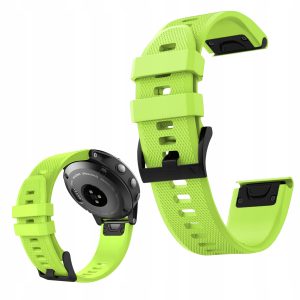 Pasek Classic Silicone do smartwatch'a Garmin Fenix 5S 6S 7S 8 Plus Pro Solar QuickFit (Limonkowy)
