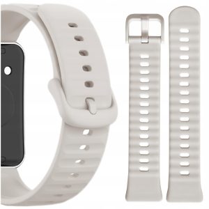 Pasek Classic Silicone do smartwatch'a Huawei Band 11/11 Pro (Beżowy)
