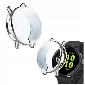 Etui ochronne 2 w 1 do smartwatch'a Garmin Vivoactive 5 (Srebrny)