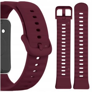 Pasek Classic Silicone do smartwatch'a Huawei Band 11/11 Pro (Bordowy)