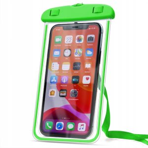Wodoodporne Etui na telefon pokrowiec do nurkowania (Zielony)