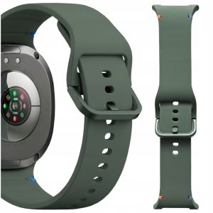 Pasek Classic Silicone do smartwatch'a Samsung Galaxy Watch 8 40mm / 44mm / Classic 46mm (Khaki)