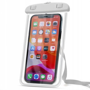 Wodoodporne Etui na telefon pokrowiec do nurkowania (Biały)