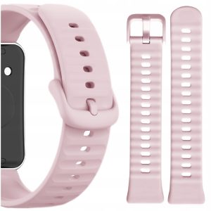 Pasek Classic Silicone do smartwatch'a Huawei Band 11/11 Pro (Jasnoróżowy)