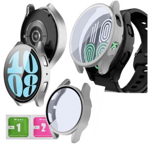 Etui ochronne 2 w 1 do smartwatch'a Samsung Galaxy Watch 4 / 5 44mm (Srebrny)