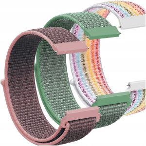 Zestaw 3x pasek Nylon do zegarka Amazfit GTR 3 Pro opaska 22 mm